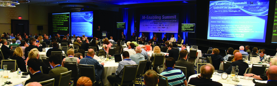 Conference attendees at the M-Enabling Summit